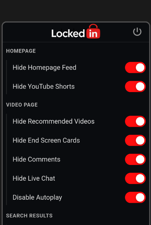 LockedIn Extension Popup